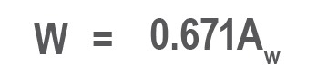 Average weight of pipe, in pounds per foot