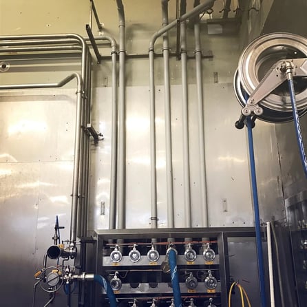 Sistema de tuberías de fábrica de mostaza De Marne