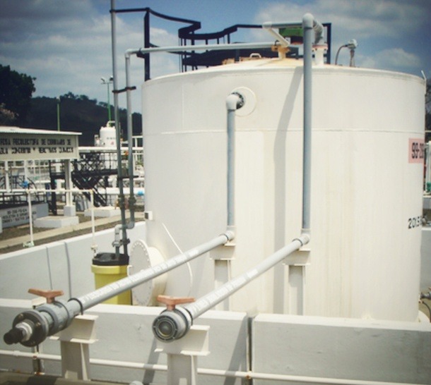 Corzan CPVC lining on CPI storage tank