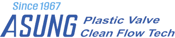 ASUNG plastic valve clean flow tech logo