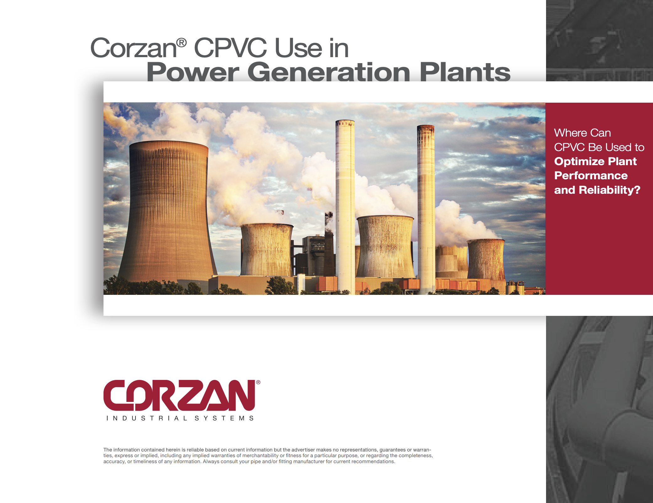 Corzan CPVC Use in Power Generation Plants cover