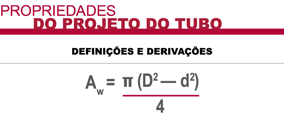 propriedades do projeto do tubo