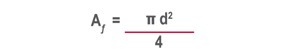 cálculo da área transversal