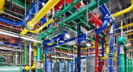 cores da Tubulação industrial