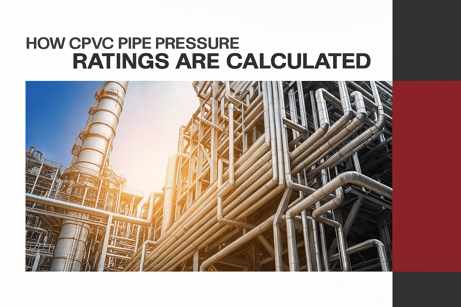  Como as classificações de pressão dos tubos de CPVC são calculadas?